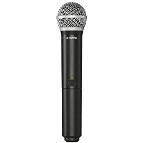 Shure BLX24UK/PG58X Wireless Vocal Microphone System لاقط 1 يدوي لاسلكي من شور تقنية أمريكية مناسب للمدارس والحفلات جودة عالية ضمان سنتين  
